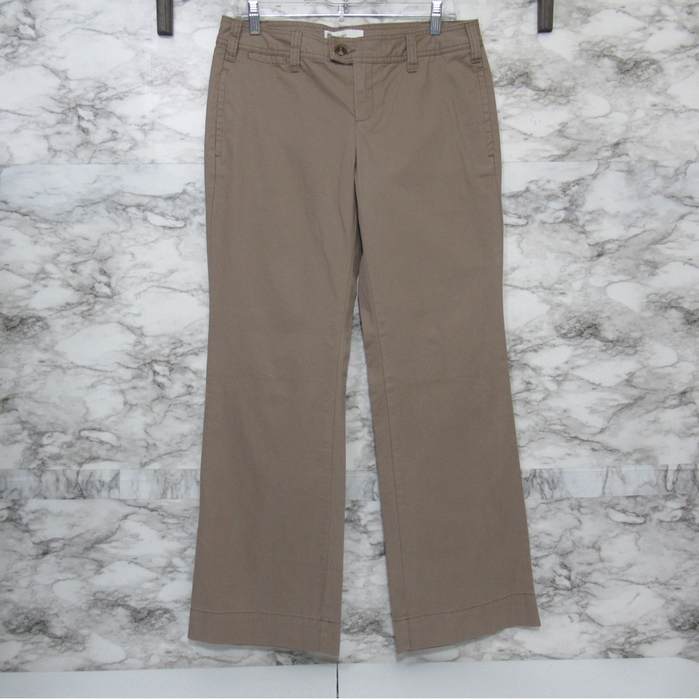 Gap Trouser Favorite Khaki Straight Leg Trouser Pants Size 6